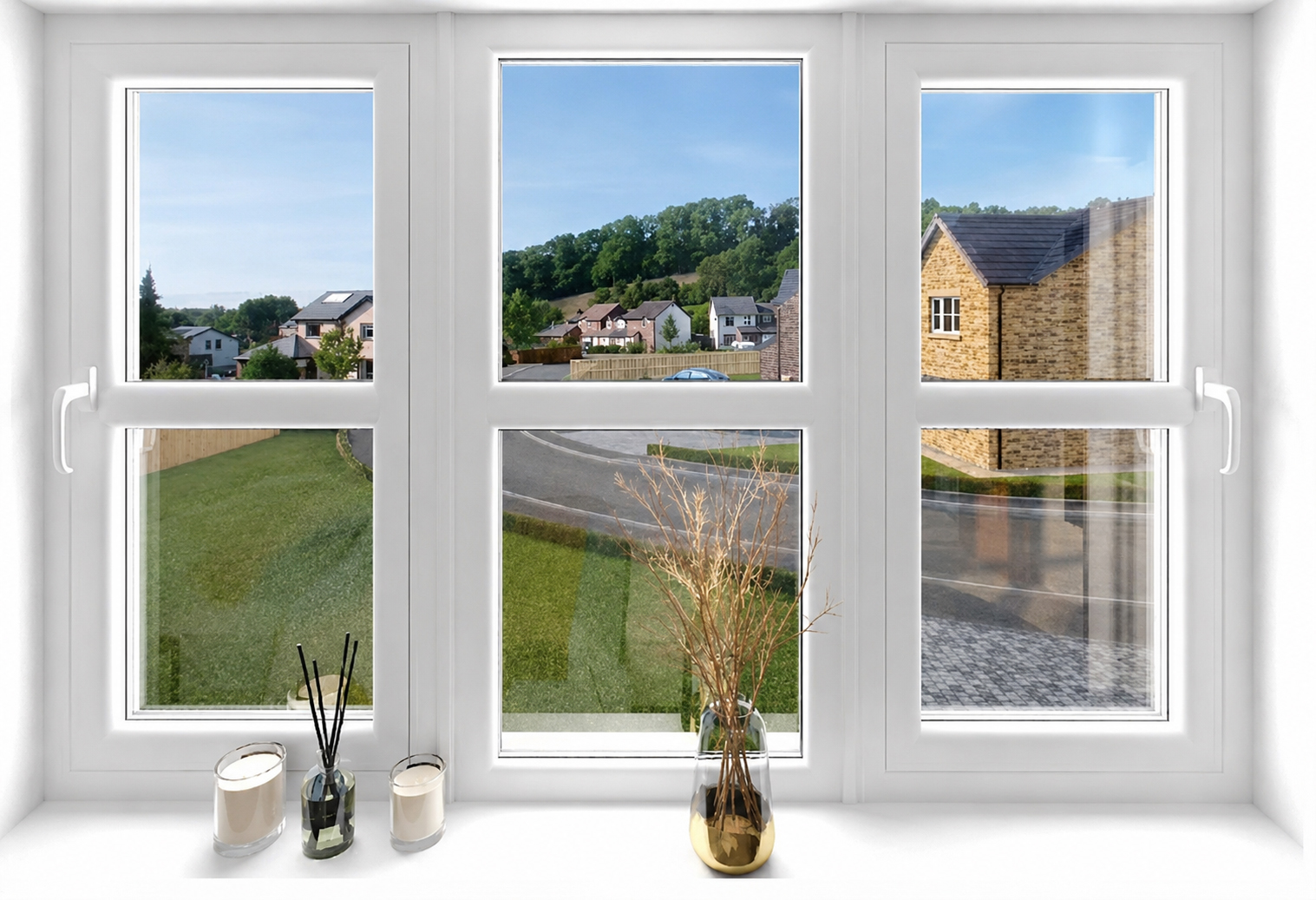 Interior CGI view showing how a buyer can understand the outlook, light and relationship between the home and its setting.