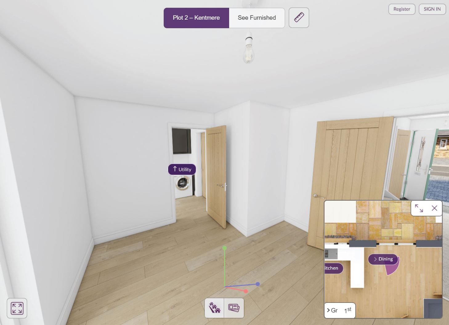 Smart Show Homes unfurnished interior view showing room proportions, layout and usable space.